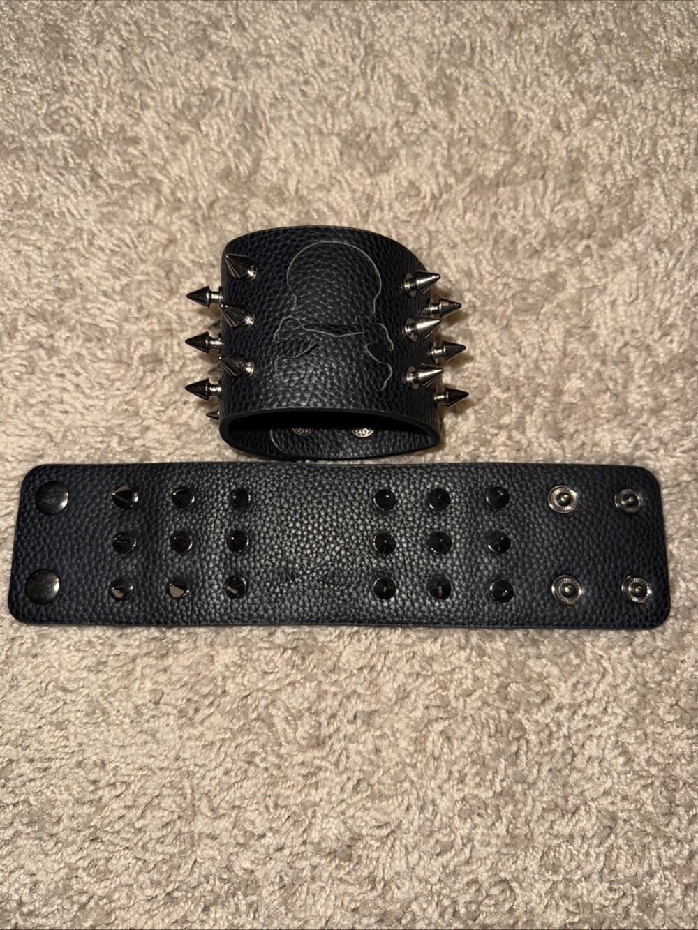 Hot Topic Skull & Crossbones Spike Bracelets